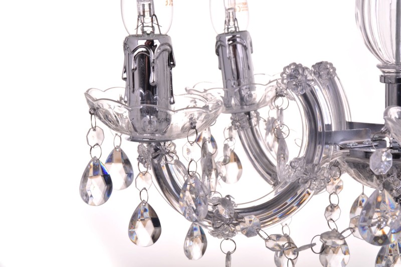 ALATRI-5 lampa wisząca, żyrandol, chrom, akryl