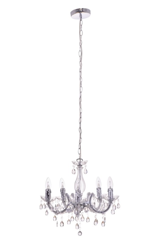 ALATRI-5 lampa wisząca, żyrandol, chrom, akryl