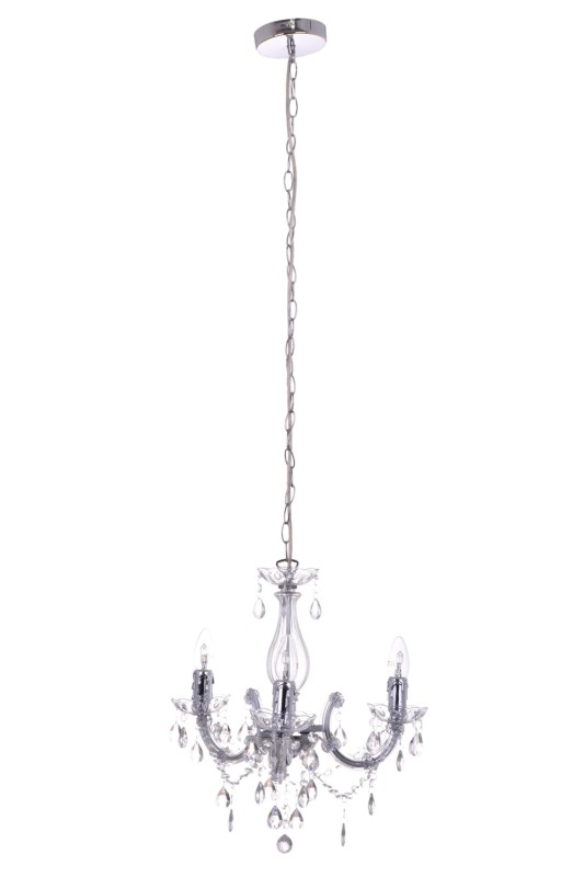 ALATRI-3 lampa wisząca, żyrandol, chrom, akryl