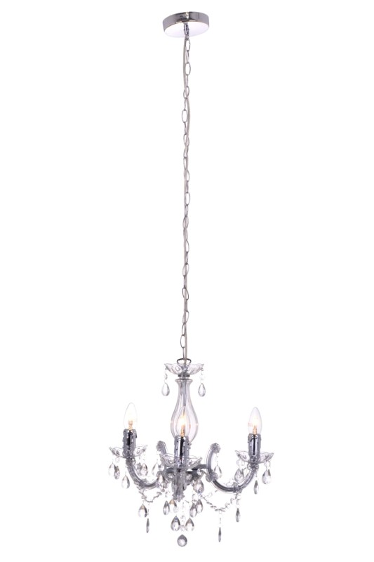 ALATRI-3 lampa wisząca, żyrandol, chrom, akryl