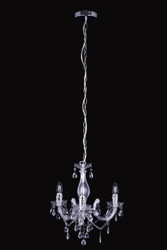ALATRI-3 lampa wisząca, żyrandol, chrom, akryl