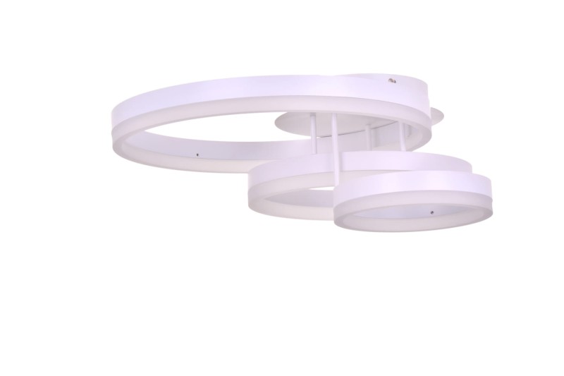 SCUDO LED nowoczesna lampa sufitowa plafon biały mat aluminium/akryl 75W 5625lm 4000K  hurt