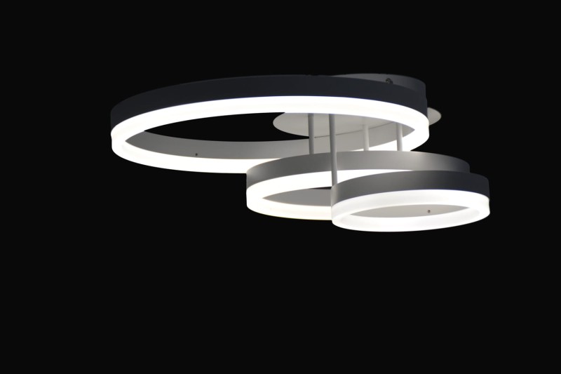 SCUDO LED nowoczesna lampa sufitowa plafon biały mat aluminium/akryl 75W 5625lm 4000K  hurt