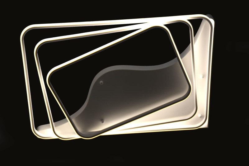 ACRI LED  nowoczesna lampa sufitowa plafon biały matowy  aluminium/akryl 100W 7500lm 4000K hurt