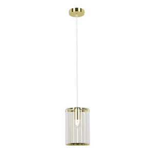TEBE-170 FGD lampa wisząca sufitowa kolor złoty klosz szlifowane szkiełka a'la kryształ  styl glamour  ↔17cm  ↕ 120cm 1xE27