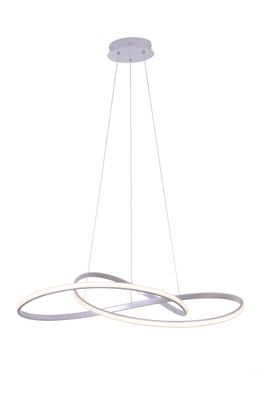 GIACARTA 700 LED srebrna lampa wisząca new style elastic  Ø70cm 55W  4000K hurt