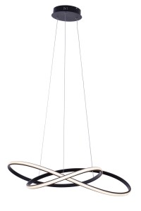GIACARTA 700 LED czarny mat lampa sufitowa wisząca new style elastic  Ø70cm  55W  4000K 