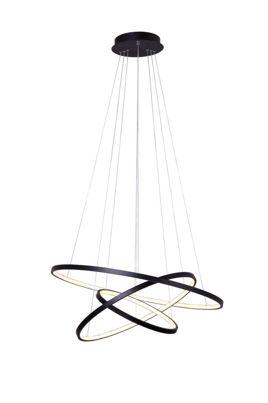 GALASSIA 800 LED czarny mat lampa wisząca new style elastic Ø80/60/40cm  40/30/20W  4000K hurt