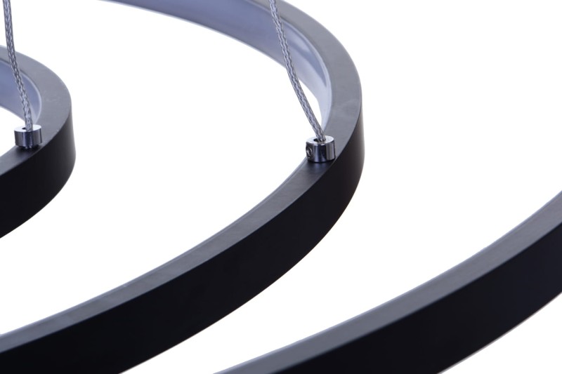 GALASSIA 800 LED czarny mat lampa wisząca new style elastic Ø80/60/40cm  40/30/20W  4000K hurt