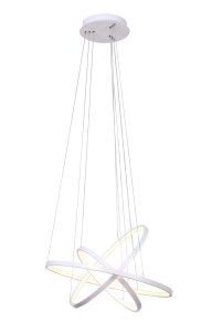 GALASSIA 800 LED biały mat lampa sufitowa wisząca new style elastic Ø80/60/40cm  40/30/20W 4000K 