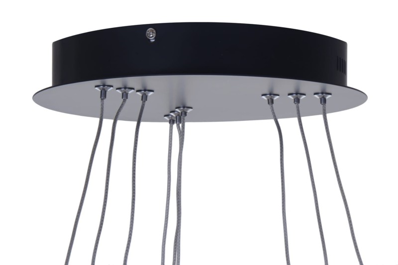 GALASSIA 600 LED czarny mat, lampa wisząca new style elastic Ø60/50/40cm  30/25/20W  4000K hurt