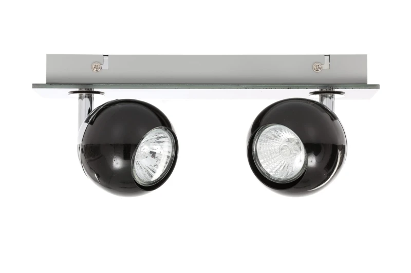 MATT-2R czarna+chrom lampa b/ż