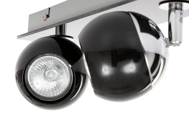 MATT-2R czarna+chrom lampa b/ż