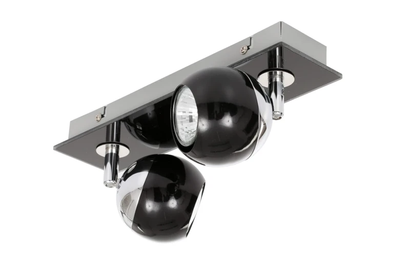 MATT-2R czarna+chrom lampa b/ż