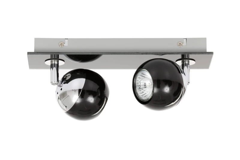 MATT-2R czarna+chrom lampa b/ż