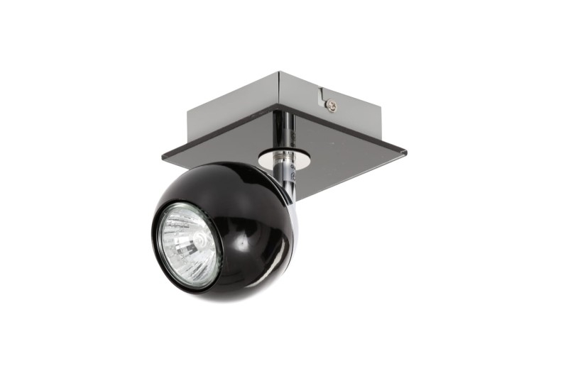 MATT-1R czarna+chrom lampa b/ż