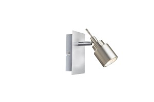 WESTA-1 satyna lampa ścienna kinkiet spot klosz metalowy ruchomy ↔ 10cm ↕12cm 1xGU10 hurt