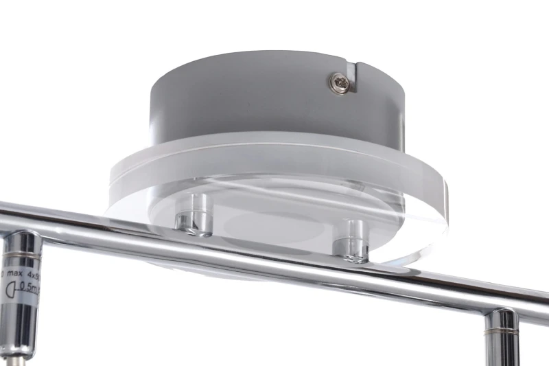 WALTER-4 chrom lampa spot 4xGU10 + LED 3,6W blue