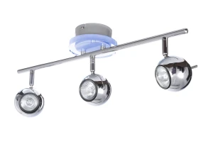 WALTER-3 chrom lampa sufitowa spot klosze metalowe ruchome ↔50cm ↕20cm  3xGU10