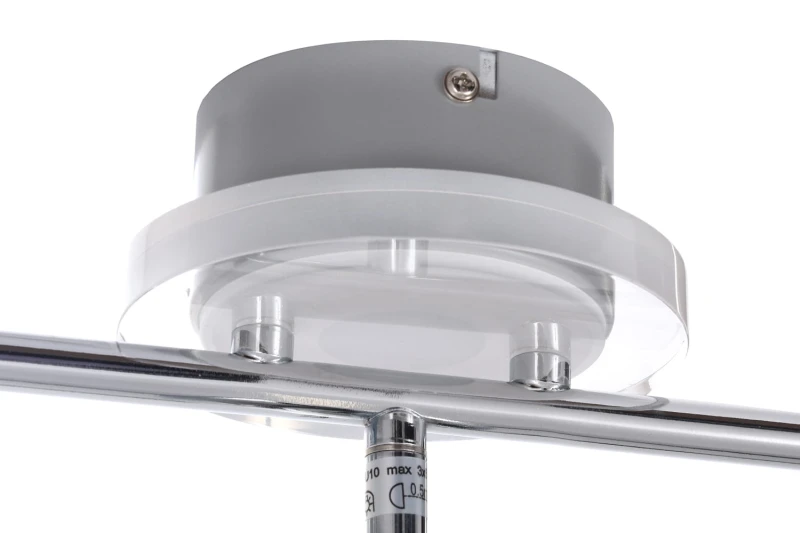 WALTER-3 chrom lampa spot 3xGU10 + LED 3,6W blue