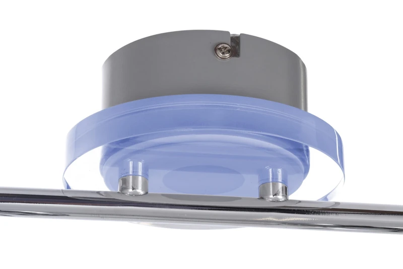 WALTER-2 chrom lampa spot 2xGU10 + LED 3,6W blue