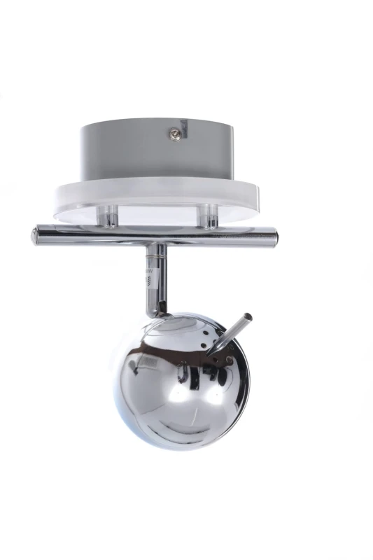 WALTER-1 chrom lampa spot 1xGU10 + LED 3,6W blue