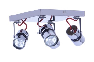 VITO-4R czarny/chrom lampa sufitowa spot 4xGU10