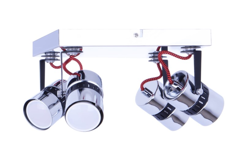 VITO-4R czarny/chrom lampa sufitowa spot 4xGU10