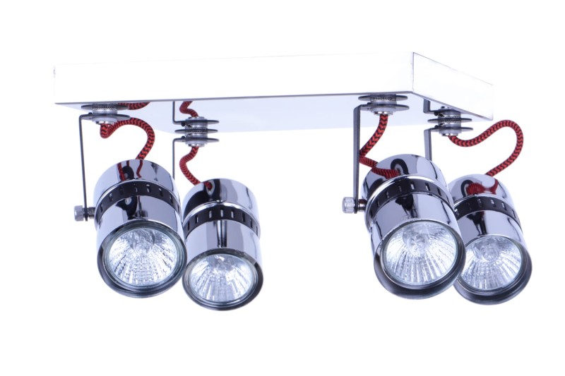 VITO-4R czarny/chrom lampa sufitowa spot 4xGU10
