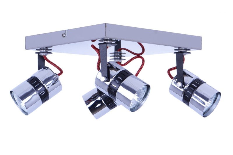 VITO-4R czarny/chrom lampa sufitowa spot 4xGU10
