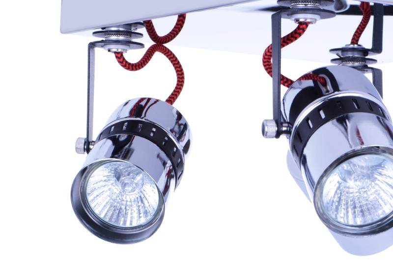 VITO-4R czarny/chrom lampa sufitowa spot 4xGU10