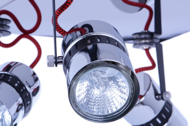 VITO-4R czarny/chrom lampa sufitowa spot 4xGU10