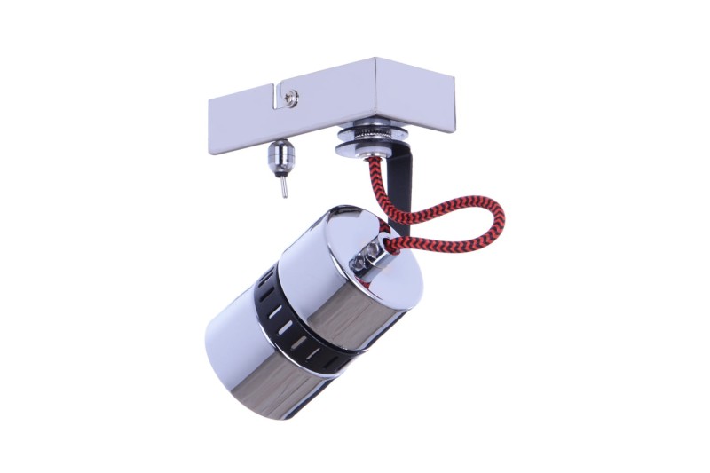 VITO-1 czarny/chrom lampa ściana kinkiet spot GU10