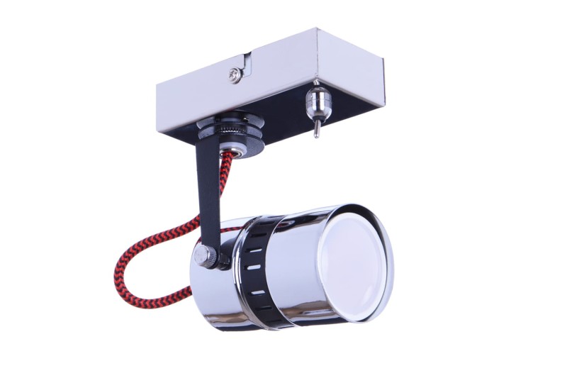 VITO-1 czarny/chrom lampa ściana kinkiet spot GU10