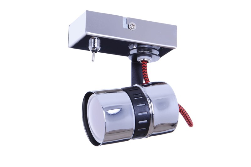 VITO-1 czarny/chrom lampa ściana kinkiet spot GU10