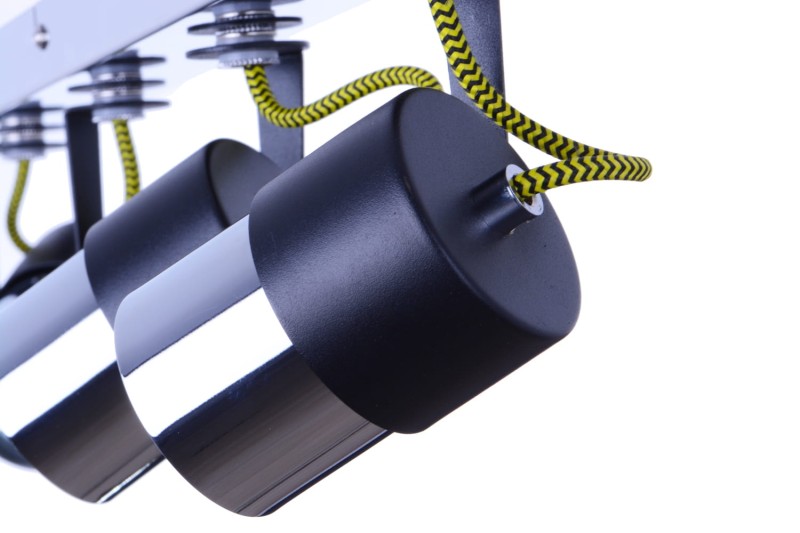 VERDI-4 czarny/chrom lampa sufitowa spot 4xGU10