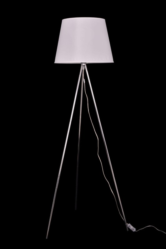 EGRA WH – chrom+biały lampa podłogowa 1xE27