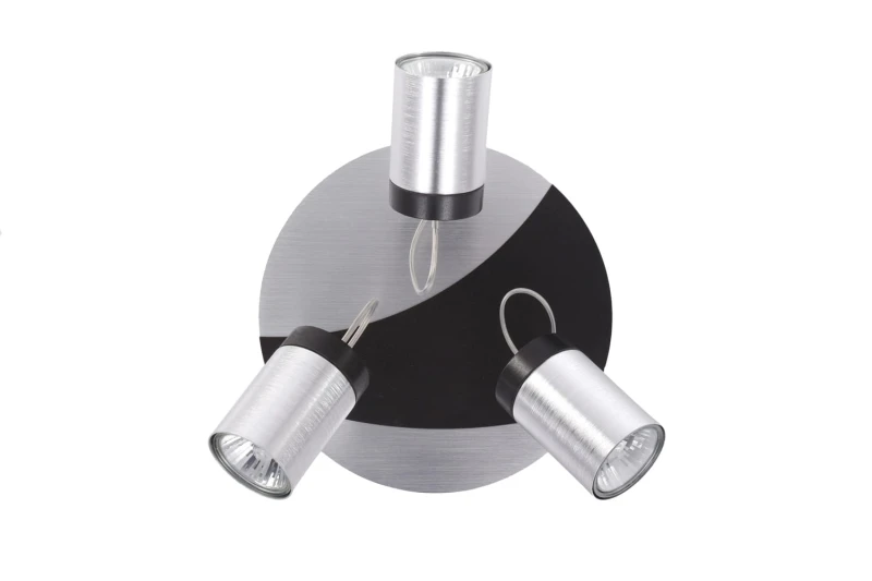 SIMON-3C aluminum+black lampa sufitowa spot 3xGU10
