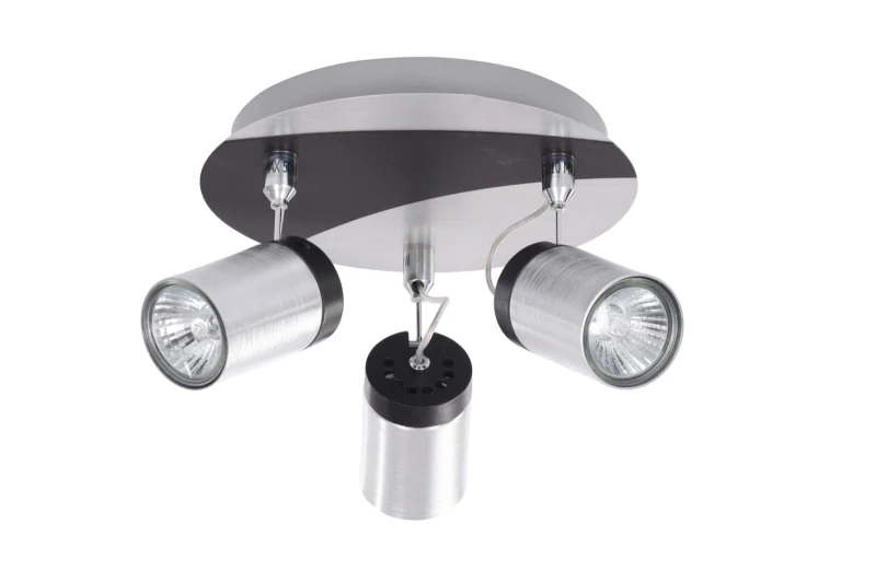SIMON-3C aluminum+black lampa sufitowa spot 3xGU10