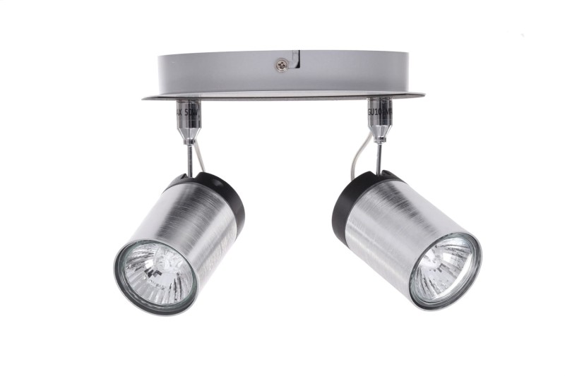 SIMON-2C aluminum+black lampa sufitowa spot 2xGU10