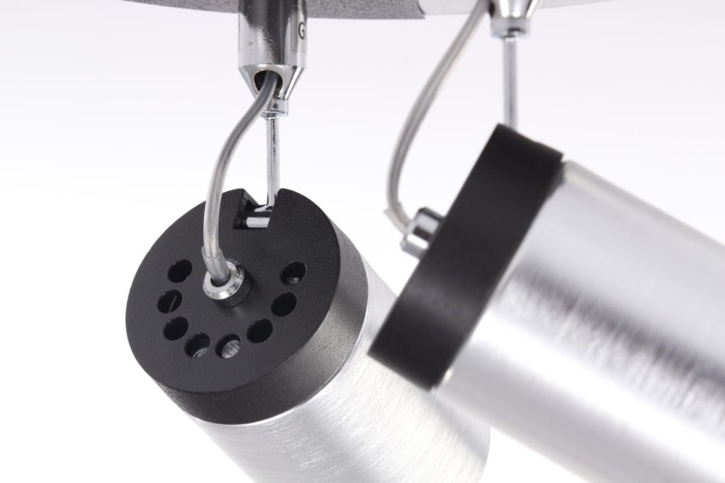 SIMON-2C aluminum+black lampa sufitowa spot 2xGU10