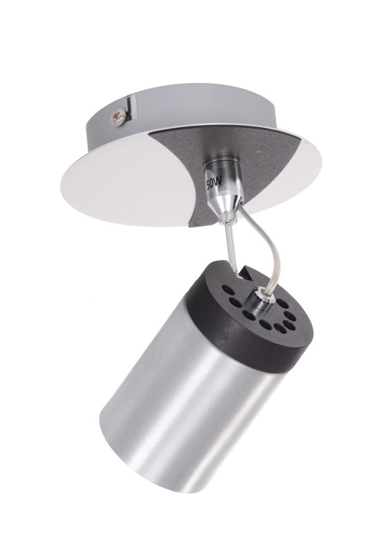 SIMON-1 aluminum+black lampa ścienna kinkiet spot