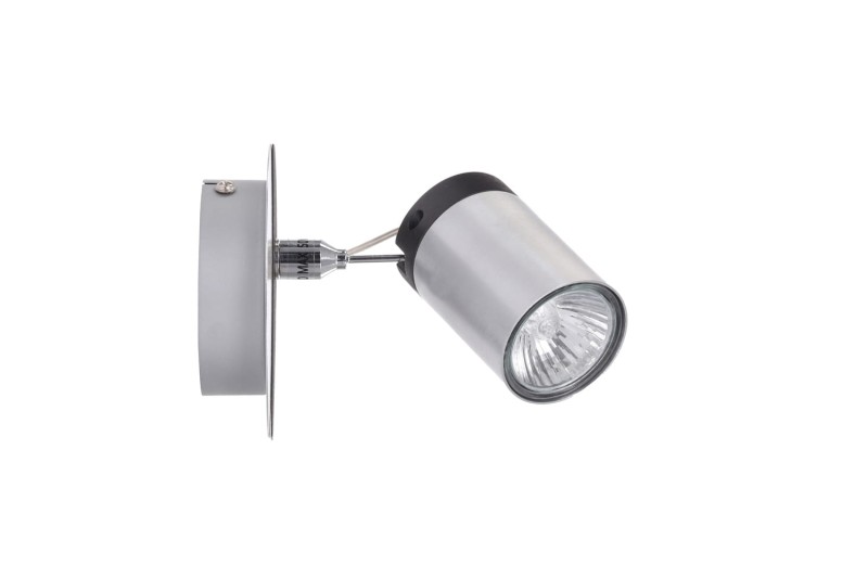 SIMON-1 aluminum+black lampa ścienna kinkiet spot