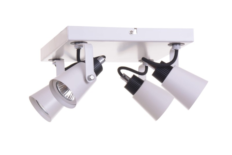 SIDNEY-4WH biały+czarny lampa z żar. GU10 4x50W
