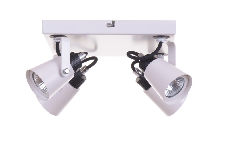 SIDNEY-4WH biały+czarny lampa z żar. GU10 4x50W