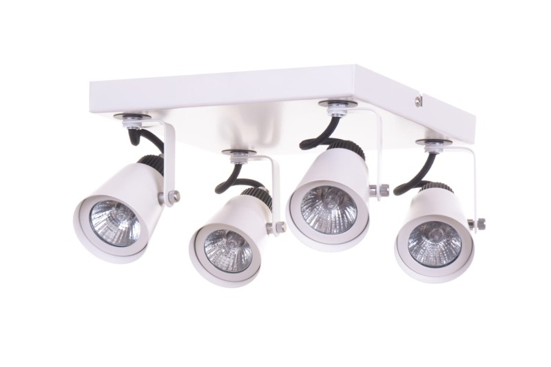 SIDNEY-4WH biały+czarny lampa z żar. GU10 4x50W