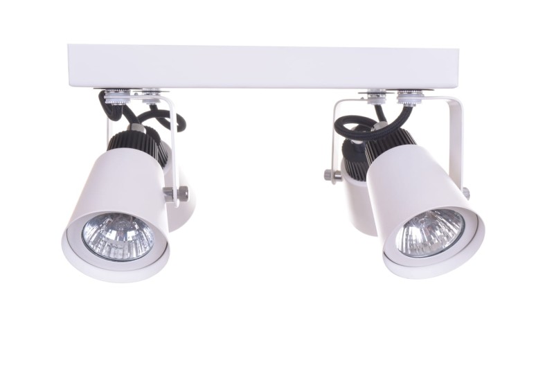 SIDNEY-4WH biały+czarny lampa z żar. GU10 4x50W