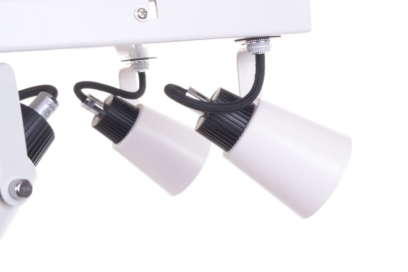 SIDNEY-4WH biały+czarny lampa z żar. GU10 4x50W