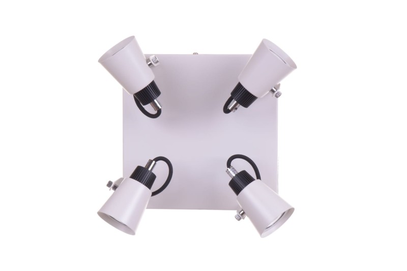 SIDNEY-4WH biały+czarny lampa z żar. GU10 4x50W