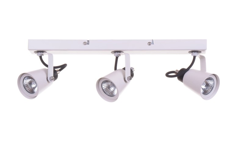 SIDNEY-3WH biały+czarny lampa z żar.GU10 3x50W
